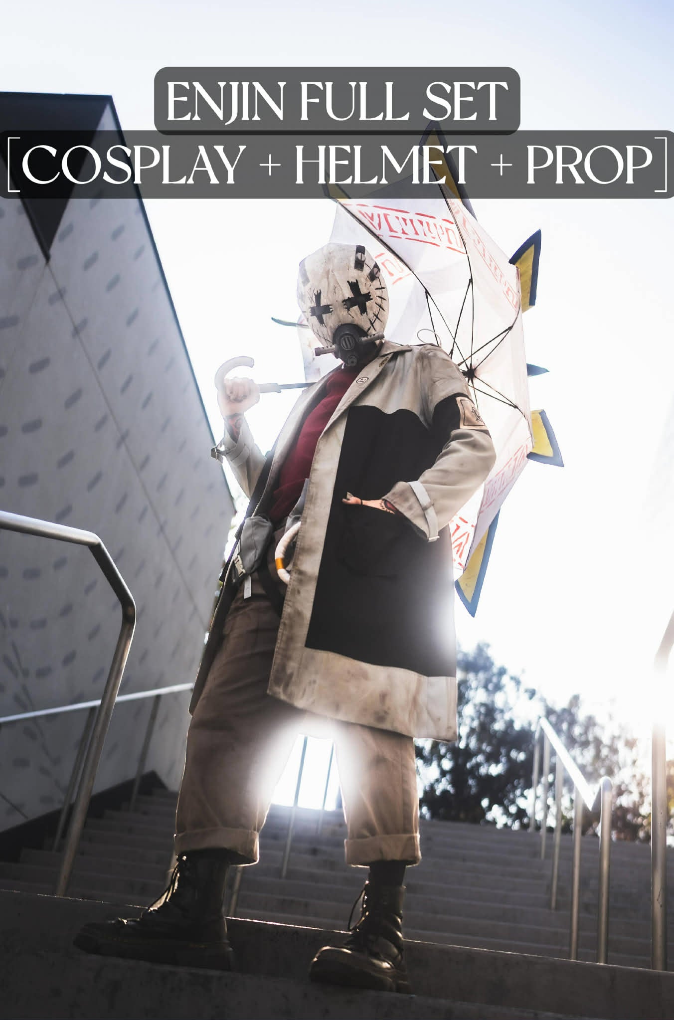 [FULL SET] Enjin's Cosplay + Helmet + Umbrella